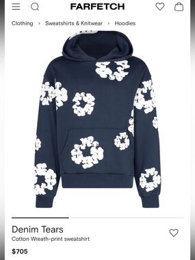 Denim Tears
Cotton Wreath-print sweatshirt